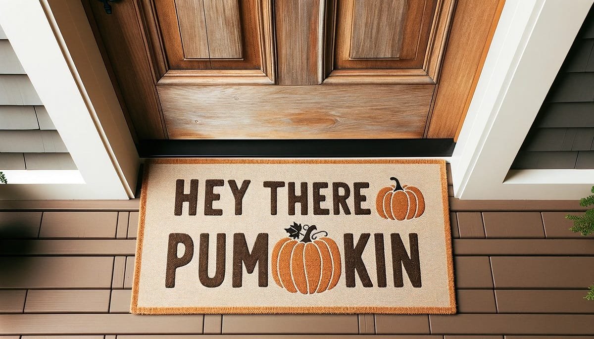 Décor de porte de Thanksgiving mignon