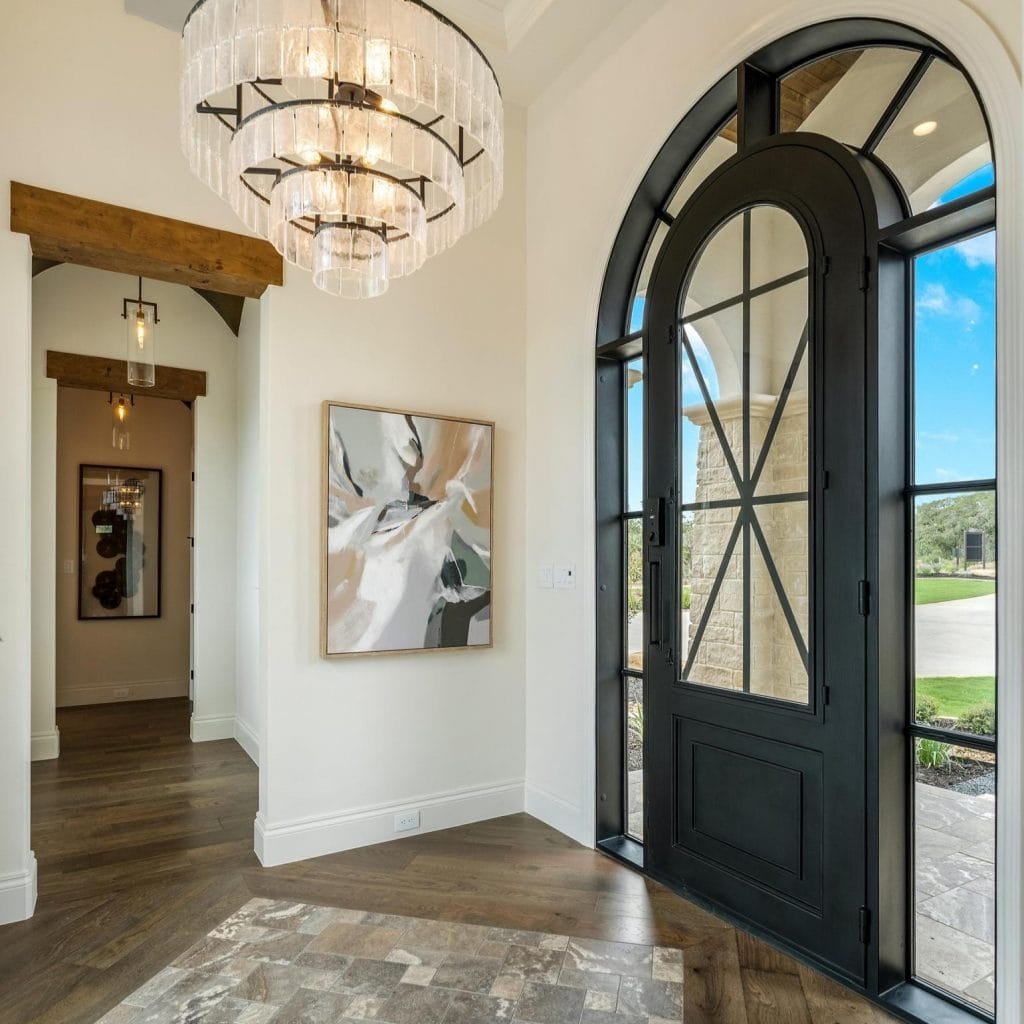 Elaborate entryway by Decorilla designer, Erica G.—Can AI replace interior designers
