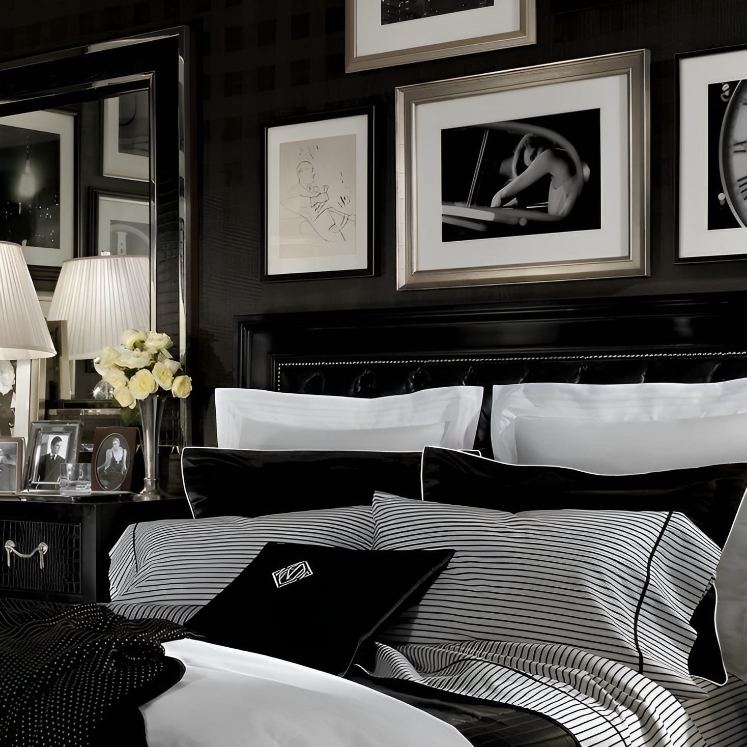 Artfully curated bedroom decor by Decorilla designer George G.