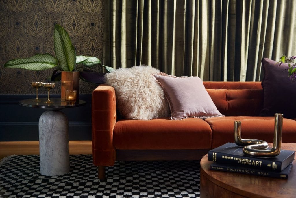 Moody Layered Interior by Decorilla Designer Bridget B
