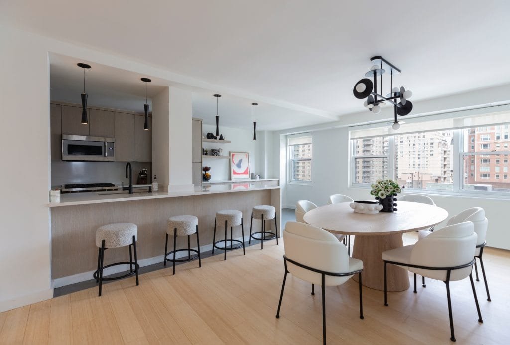 Dining room by one of the top New York interior designers, Charli Hendler of August Black
