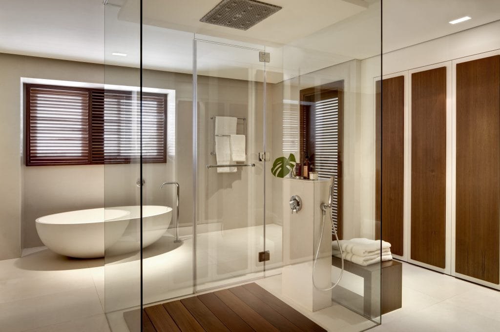 Luxury bathroom interior renovation by Decorilla designer, Catherine W.