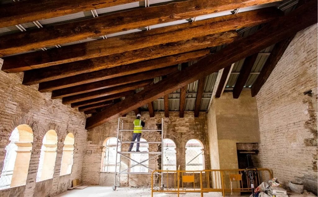 Restoration of the Palacio Valeriola, image provided by the CAHH