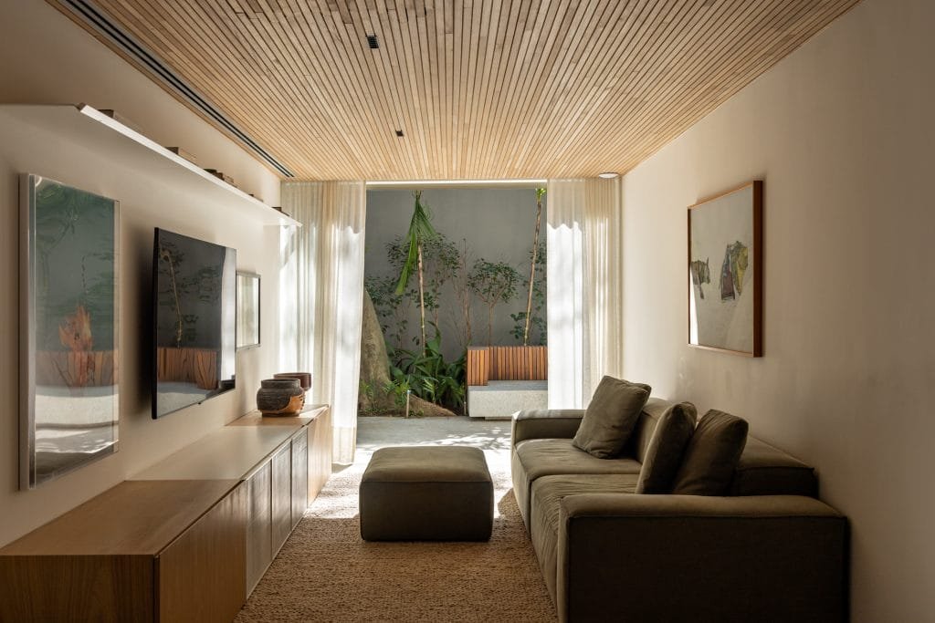 Small cozy living room by Decorilla designer, Federica P.