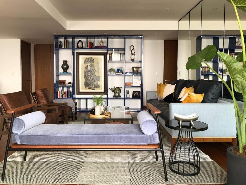 Meaningful blending of styles in a living room by Decorilla designer, Sofia V.—Can AI replace interior designers