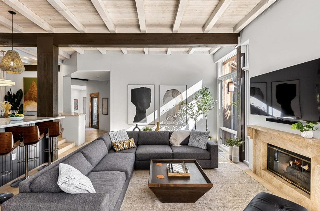 Tailored open plan living room by Decorilla designer, Sadie B.—Can AI replace interior designers