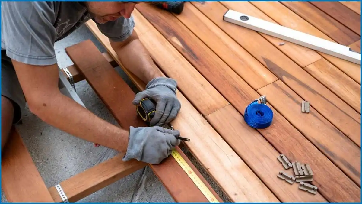 Proper installation requires pre-drilling Ekki's dense structure