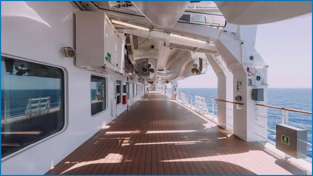 Ekki's water resistance makes it ideal for marine applications like boat decks.