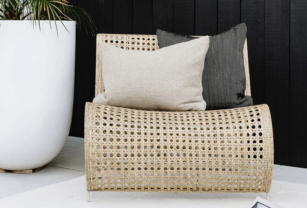 Verdi Outdoor Polyester Cushion Almond by Baya