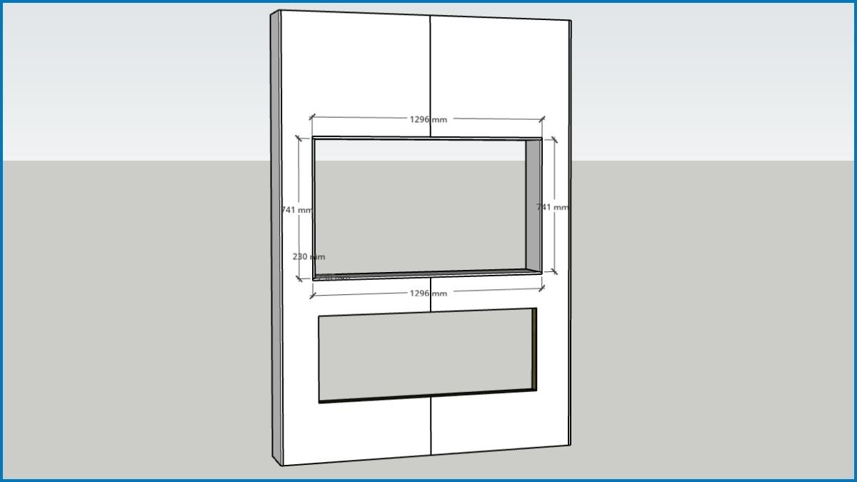 Proper planning ensures the media wall integrates well with the room's size and shape.