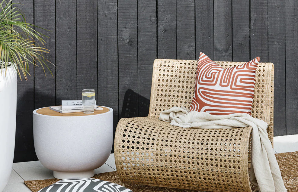 Add a hint of color to your outdoor furniture with an ANO outdoor cushion pecan from Baya