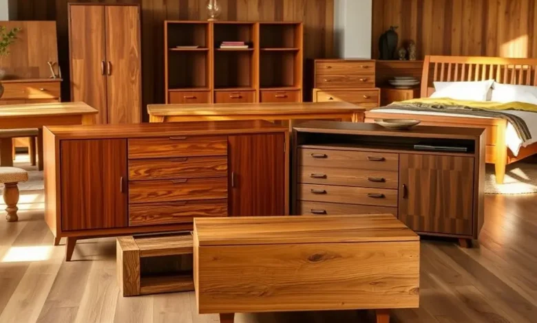 Types of wood used in furniture making and their advantages
