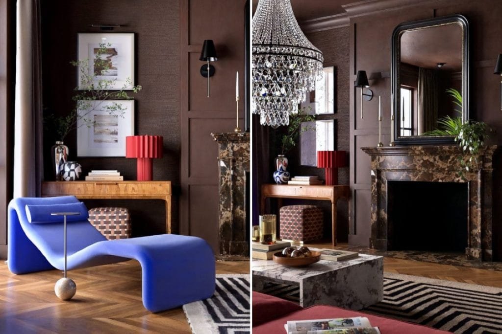 2026 living room trends and whimsical moments in an eclectic interior by Decorilla designer, Marya W.