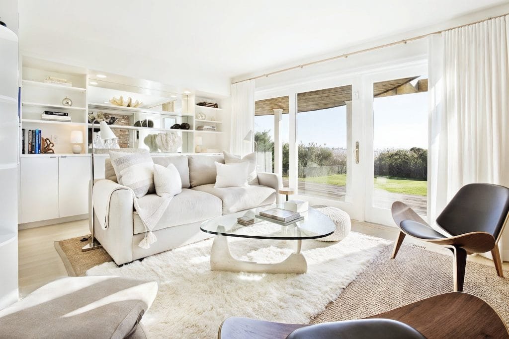 Beach living room trending floor lamps by DECORILLA designer, Peter C.