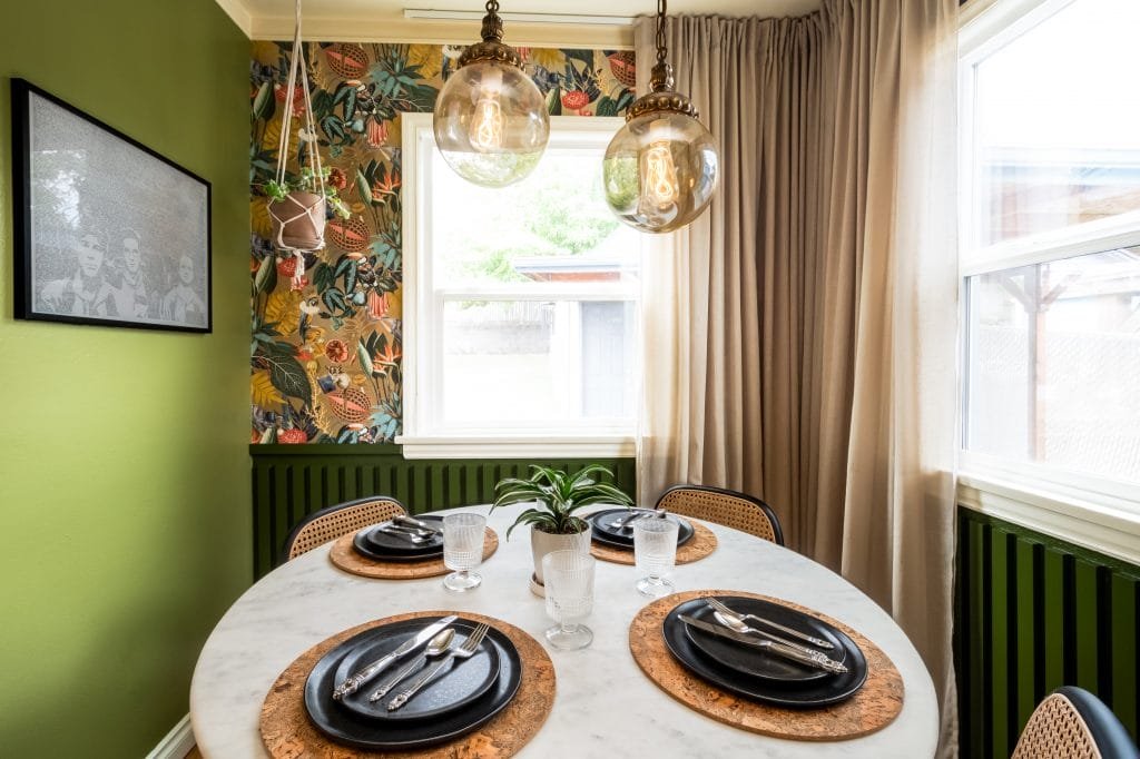 Eclectic dining room lighting trends 2026 by DECORILLA designer, Jillian M.