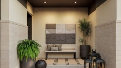 Before and After: Modern and Organic Exterior Entrance Design