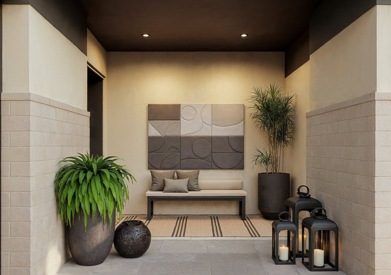 Before and After: Modern and Organic Exterior Entrance Design