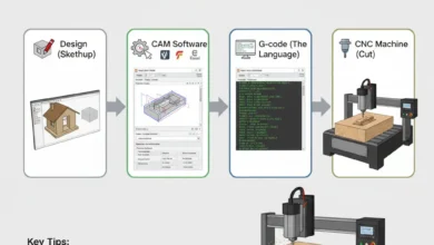 دليل المبتدئين لبرامج CNC (لمستخدمي Sketchup)