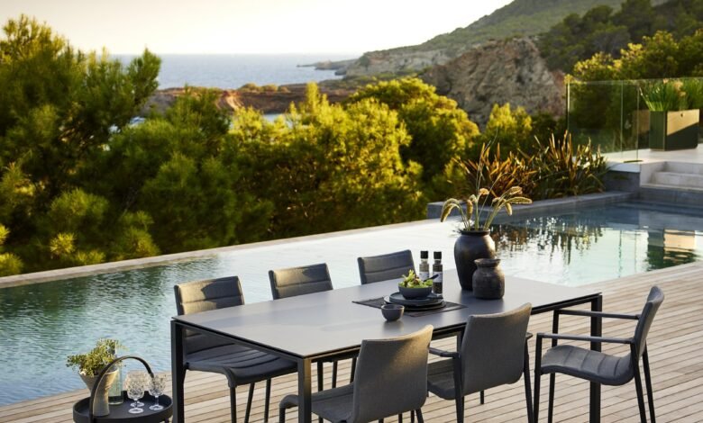 Style your small outdoor space with modern furniture